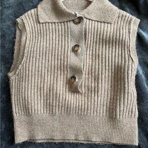 Sincerely Jules Women's Tan Sweater Vest